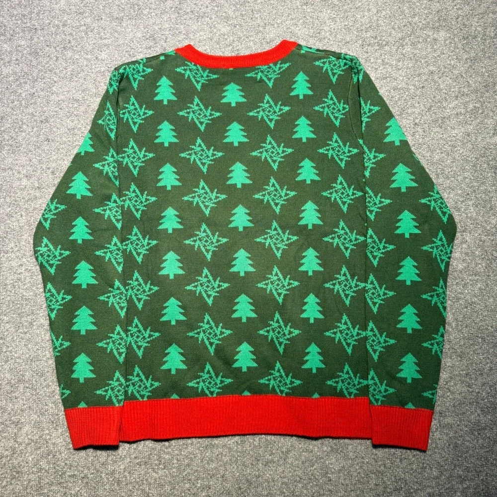 Metallica And Xxxmas For All Ugly Christmas Sweater Green Red Mens Large